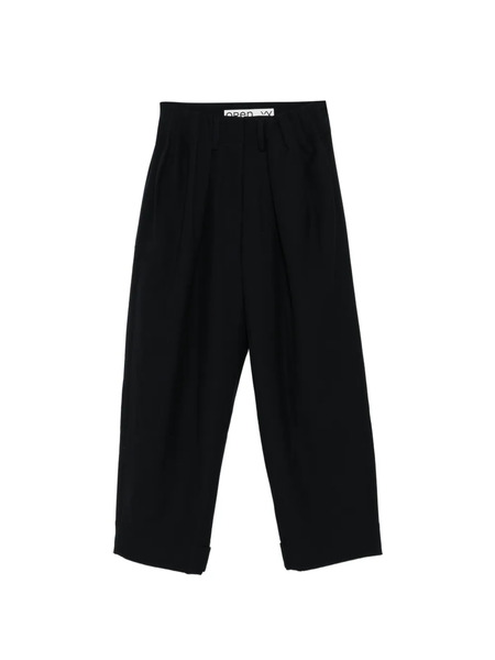  Open Yy Gathered Trousers - Black 