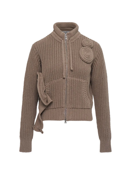  Open Yy Zip-fastening Cardigan - Brown 