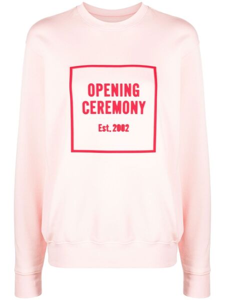  Opening Ceremony 3d Box Logo Relaxed Sweatshirt - Pink 