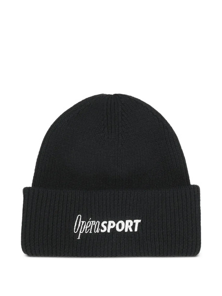  Opérasport Andrè Embroidered-logo Beanie - Black 