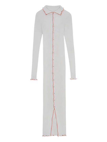  Opérasport èlèanor Organic-cotton Midi Dress - Grey 