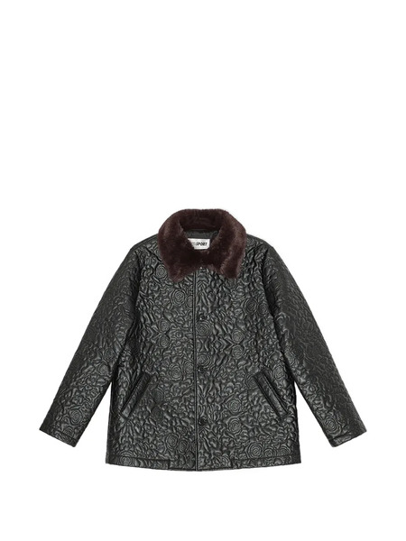  Opérasport Floral Quilted Jacket - Black 