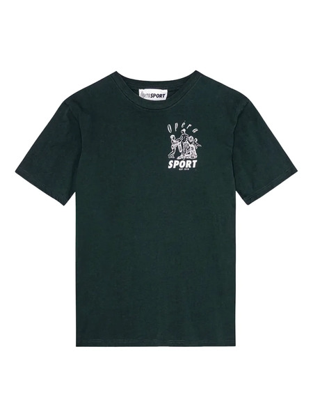  Opérasport Marcel Graphic-print Organic-cotton T-shirt - Green 