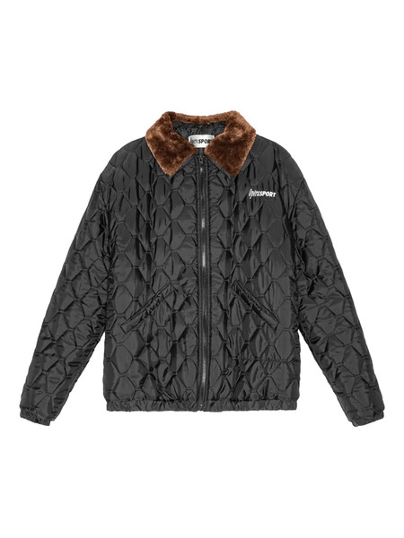  Opérasport Quilted Trimmed-collar Puffer Jacket - Black 