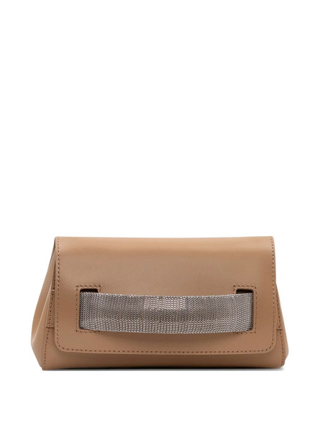  Orciani Chain Gossip Xs-alba Clutch Bag - Neutrals 