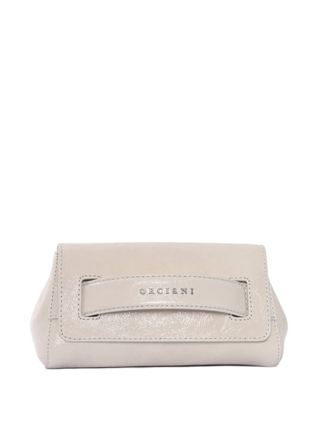 Orciani Gossip Soft Clutch Bag - Neutrals 