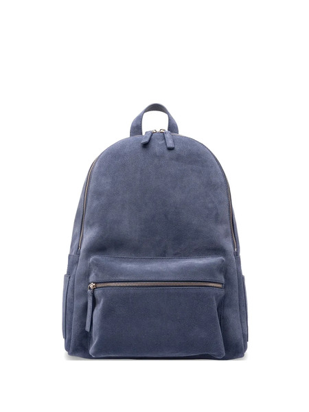  Orciani Laio Suede Zip Backpack - Blue 
