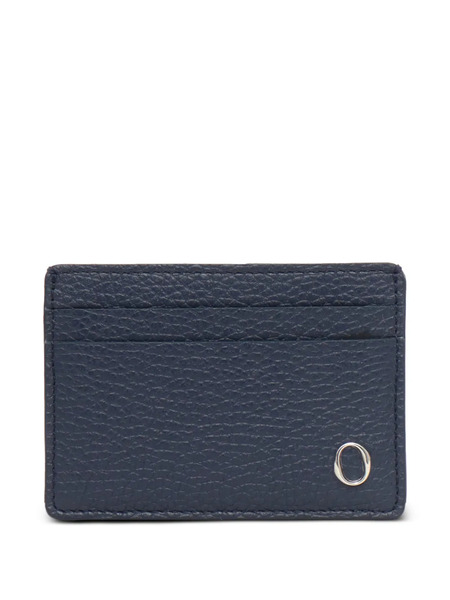  Orciani Logo-detail Leather Cardholder - Blue 