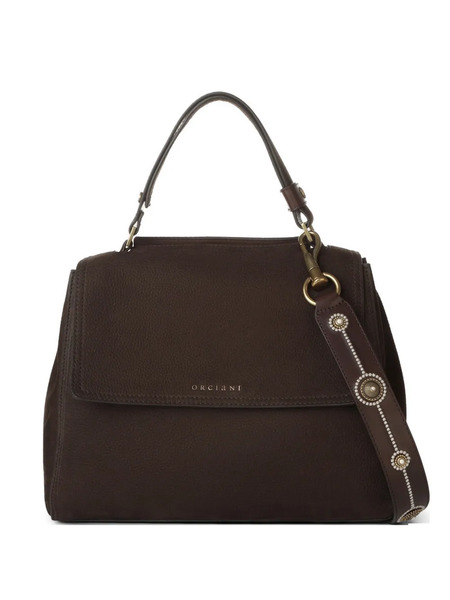  Orciani Medium Sveva Embellished Tote Bag - Brown 