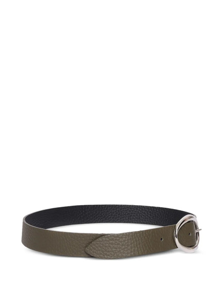 Orciani Oval-buckle Leather Belt - Green 