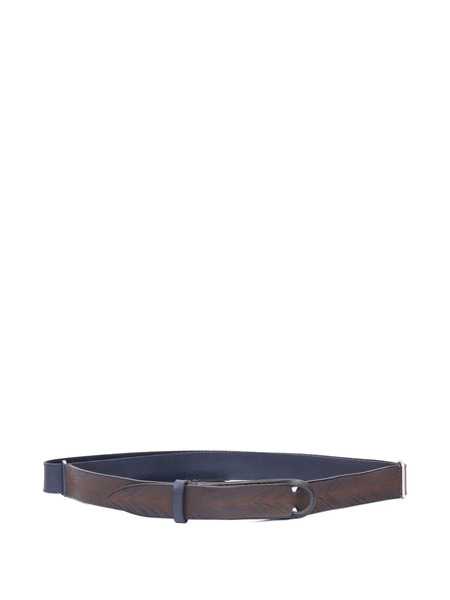  Orciani Patterned Belt - Blue 