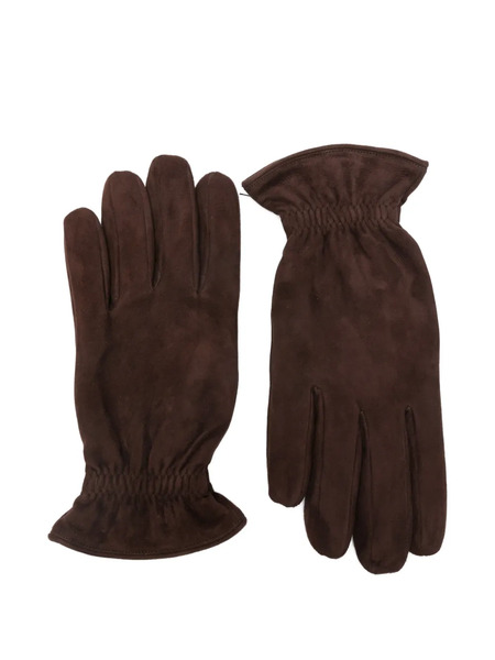  Orciani Ruched Gloves - Brown 