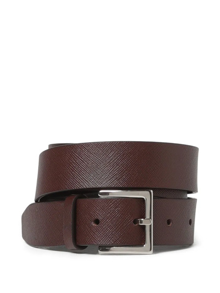  Orciani Saffiano Basic Belt - Brown 