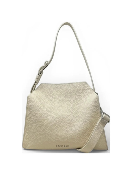  Orciani Small Trinity Soft Leather Shoulder Bag - Neutrals 