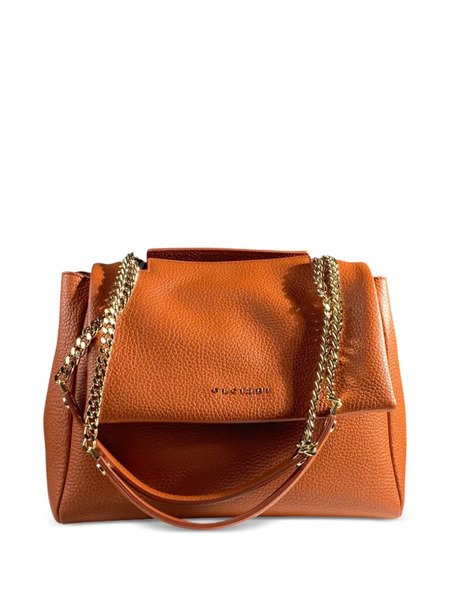  Orciani Sveva Sense Midi Dollar Shoulder Bag - Orange 