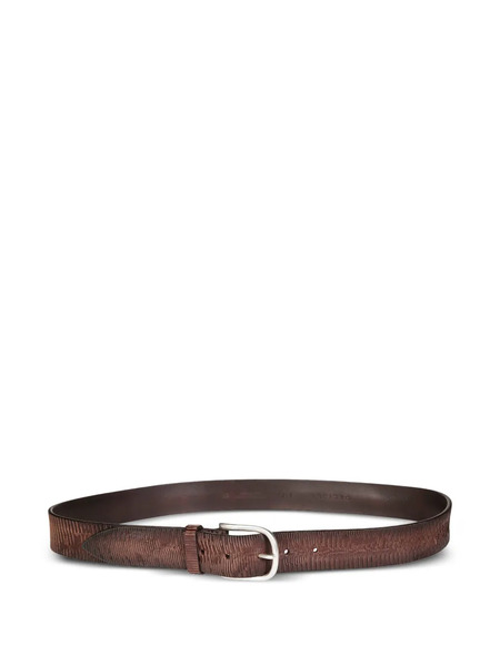  Orciani Textured-finish Leather Belt - Brown 