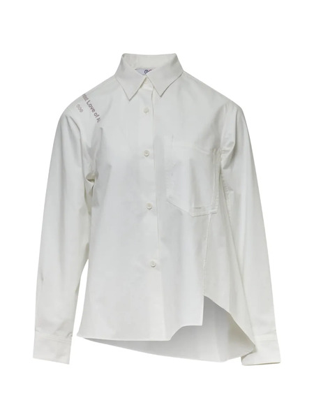  Ordinary Couture Code Oblique Flow Shirt - White 