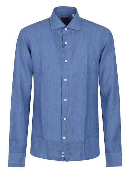  Orian Button-down Linen Shirt - Blue 