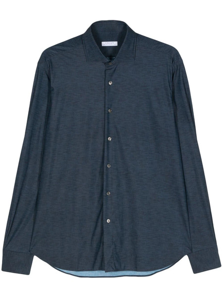  Orian Long-sleeves Mélange Shirt - Blue 
