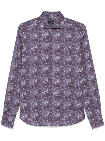  Orian Paisley Print Shirt - Blue 