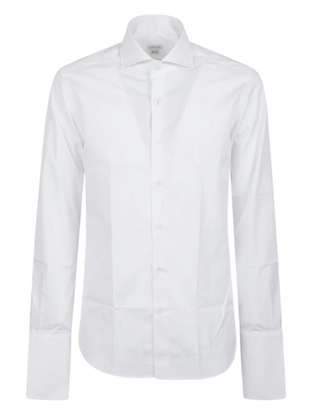  Orian Point-collar Cotton Shirt - White 