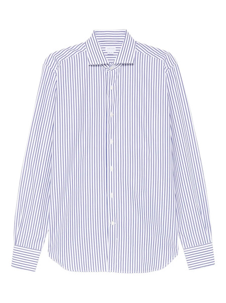  Orian Striped-pattern Shirt - White 