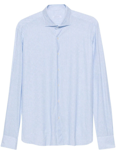  Orian Striped Stretch Shirt - Blue 