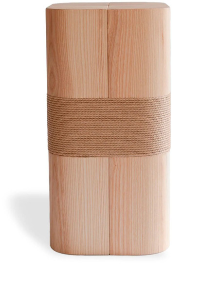  Origin Made Monolith Plinth Wood Sculpture (43cm) - Brown 