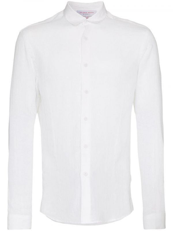  Orlebar Brown Giles Linen Shirt - White 
