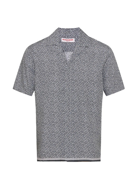  Orlebar Brown Maitan Pattern Shirt - Blue 