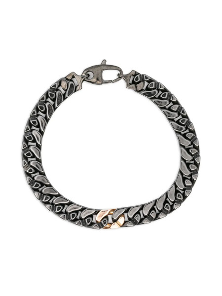  Orotech Chain-link Diamond Bracelet - Black 