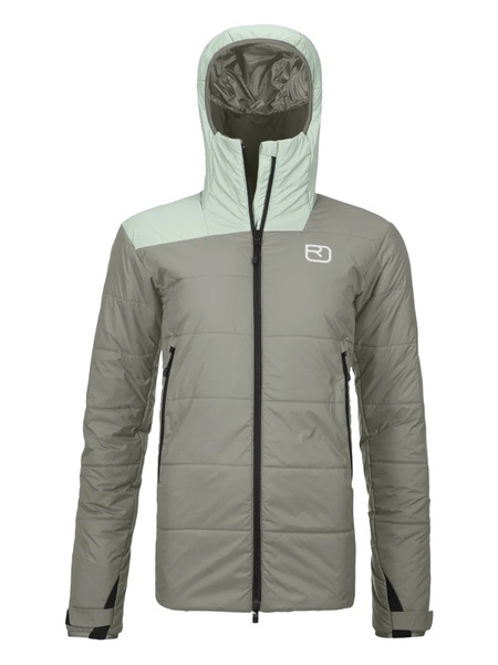  Ortovox Quilted Hooded Jacket - Grey 