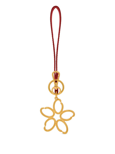  Oscar De La Renta O Flower Keyring - Gold 