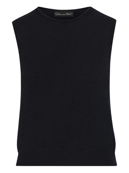  Oscar De La Renta Sleeveless Top - Blue 