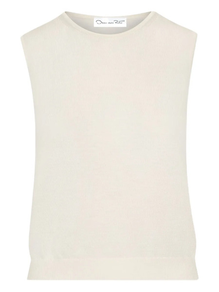  Oscar De La Renta Sleeveless Top - Neutrals 