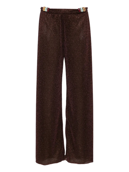  Oséree Beaded Detail Trousers - Brown 
