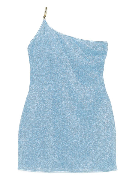  Oséree Chain-embellished One-shoulder Dress - Blue 