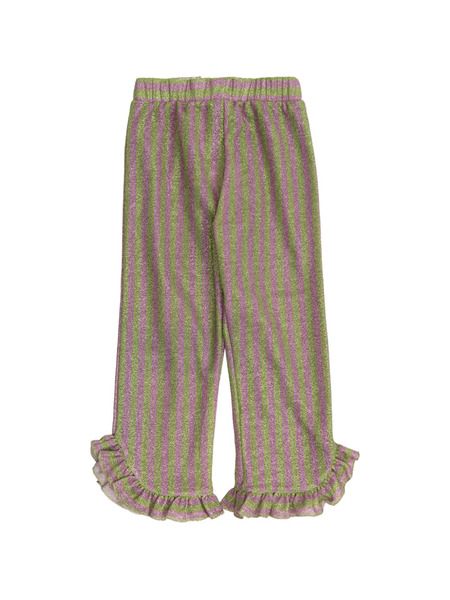  Oseree Kids Printed Ruffled Trousers - Pink 
