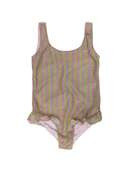  Oseree Kids Striped Swimsuit - Pink 