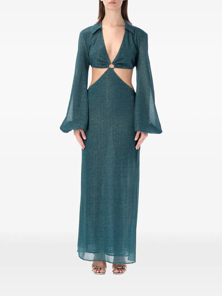  Oséree Lumière Cut-out Long Dress - Blue 