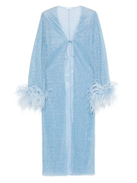  Oséree Lumière Plumage Coat - Blue 