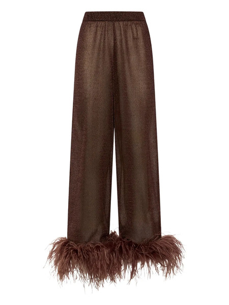  Oséree Lumière Plumage Trousers - Brown 