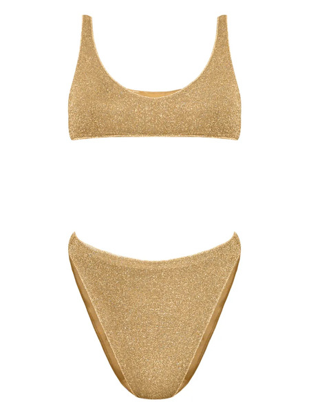  Oséree Lumiere Sporty 90s Lurex Bikini - Gold 