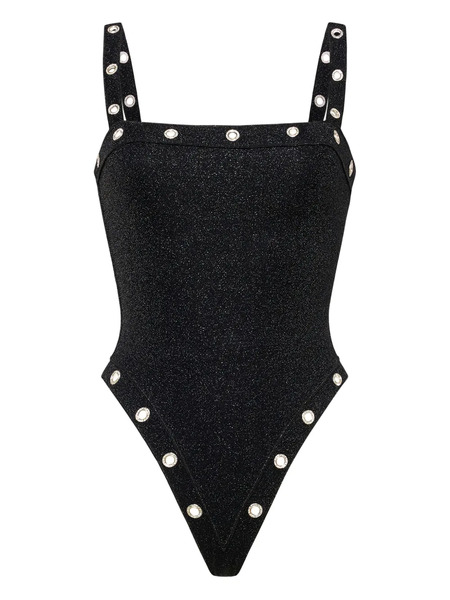  Oséree Lumière Studded Swimsuit - Black 