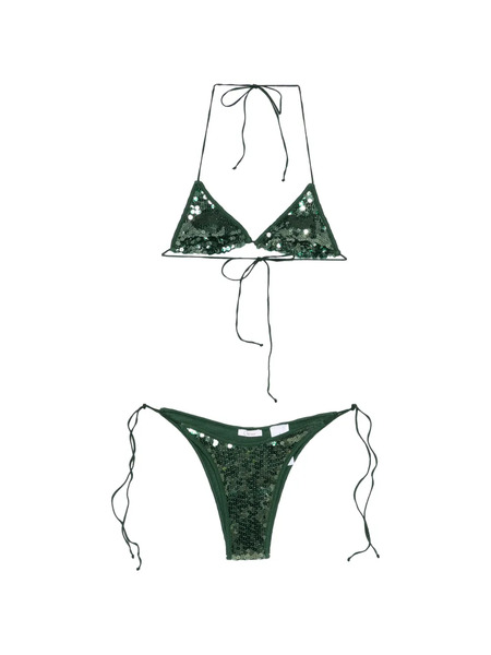  Oséree Marylin Sequinned Bikini - Green 