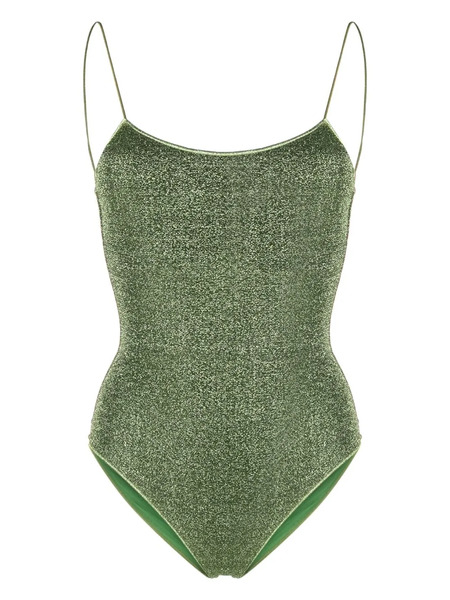  Oséree Metallic Effect Swimsuit - Green 