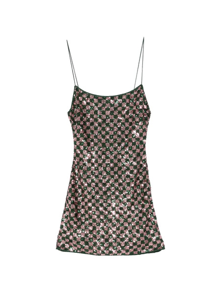  Oséree Sequin-pattern Mini Dress - Green 