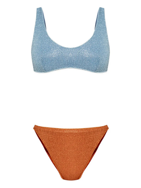  Oséree Sparkling Two-tone Bikini - Blue 
