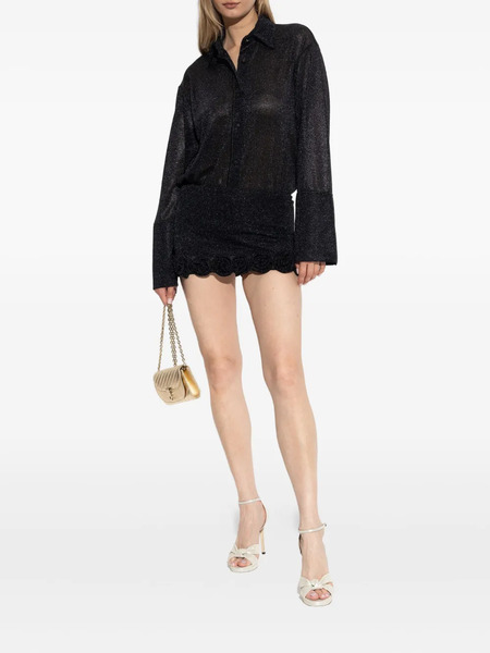  Oséree Sparkly Mini Skirt - Black 