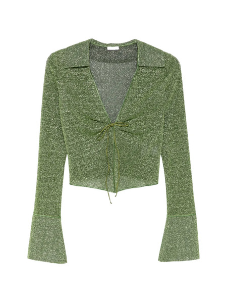  Oséree Tie-fastening Blouse - Green 